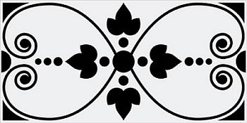 Декор Rivoli Rosiers Negro 10x20