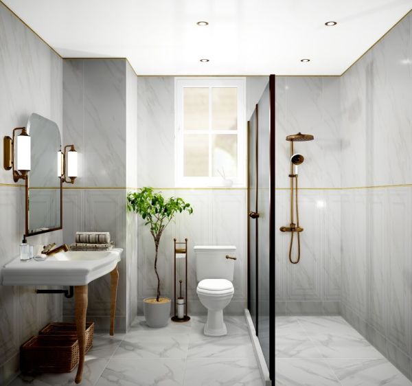 Плитка Прадо белый панель обрезной 40х120