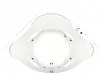 Гидромассажная ванна Bas Ривьера 161х161