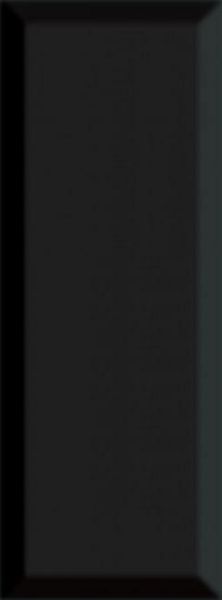 Плитка Вилланелла черный грань 15х40 черный