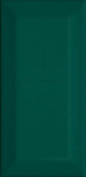 Плитка Клемансо зелёный грань 7,4х15