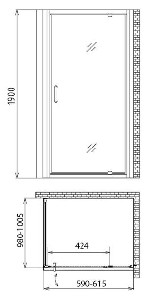 Душевой уголок Gemy Sunny Bay S28120-A100 Душевой уголок Gemy Sunny Bay S28120-A100
