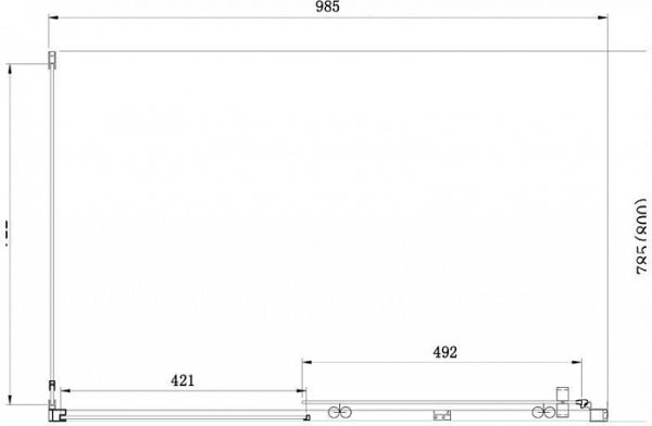 Душевой уголок Aquanet Alfa NAA1131 100x80 Душевой уголок Aquanet Alfa NAA1131 100x80