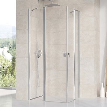 Душевой уголок Ravak CHROME CRV2-110 блестящий+ прозрачное стекло
