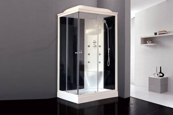 Душевая кабина Royal Bath 8120HP7-BT черное/прозрачное правая