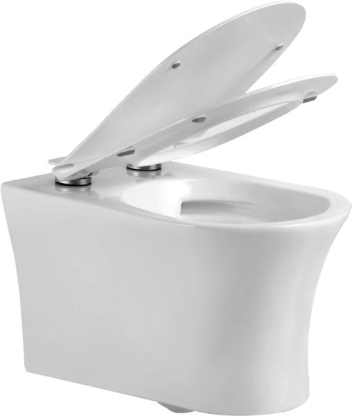 Унитаз подвесной Agger AT01100 безободковый, сиденье микролифт