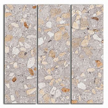 Декор Терраццо беж мозаичный 14,7х14,7