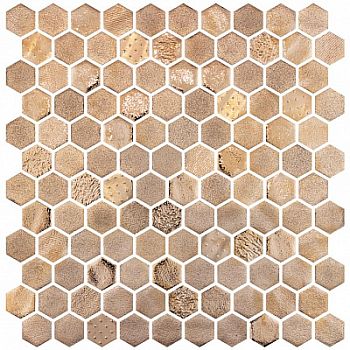 Мозаика Hex Vulcano Sense Gold 30.1x29 Мозаика Hex Vulcano Sense Gold 30.1x29
