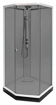 Душевая кабина IDO Showerama 8-5 90x80 стекло тонир., проф. серебристый