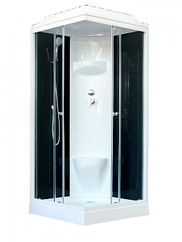 Душевая кабина Royal Bath 80HP6-BT черное/прозрачное