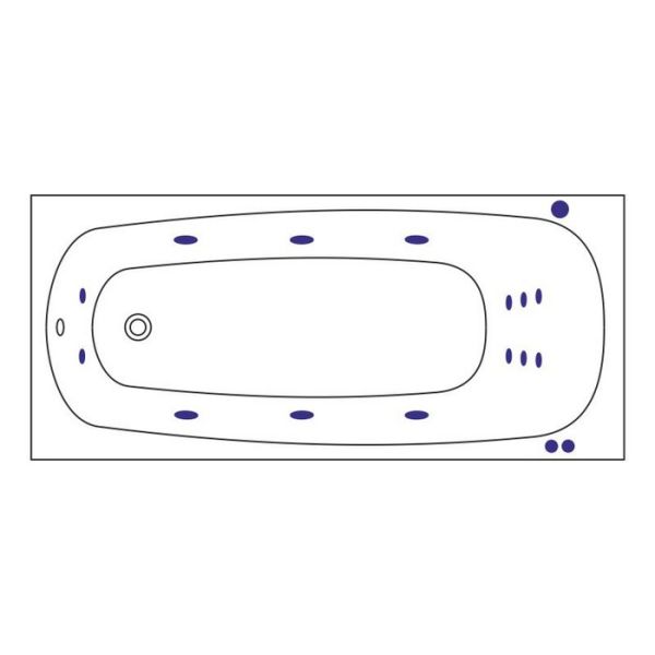 Акриловая ванна Excellent Layla Smart 180x80 WAEX.LAY18.SMART
