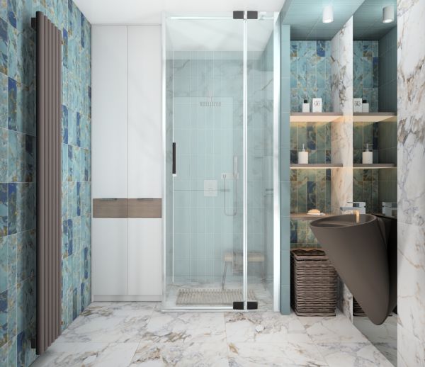 Плитка Дарсена голубой 8,5х28,5