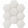 Мозаика Homework Mosaic Hexagon Big White Antislip 25.6x29.5