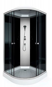 Душевая кабина Arcus Style S-13G 100x100 см фронтальные стекла - серые тонированные задние - черные