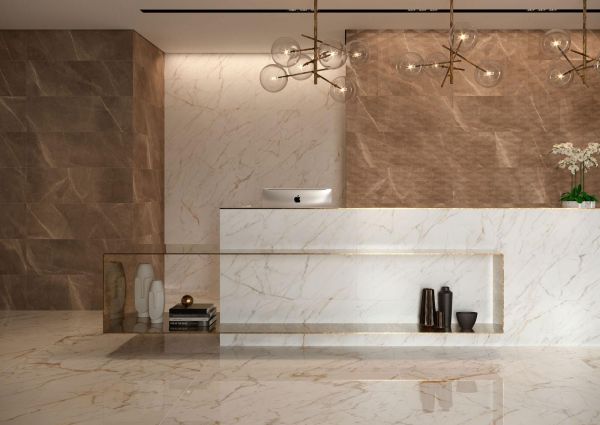 Декор Allmarble Wall Statuario Lux Decoro Retro 40x120