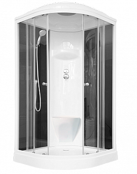 Душевая кабина Royal Bath 90HK6-BT черное/прозрачное