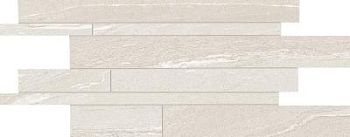 Listelli Sfalsati Martellata White Naturale 30x60