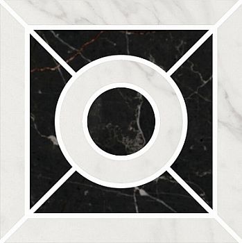 Декор Фрагонар наборный белый 9,9х9,9