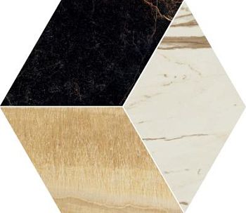 Mosaico T3 Nero-Oro-Bianco