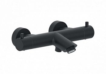 Смеситель для ванны термостатический без душ.набора. Черный матовый