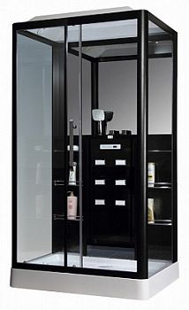 Душевая кабина Loranto CS 129 3A L 90x150x215 см черная