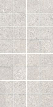 Декор Эскориал мозаичный 20х40 серый