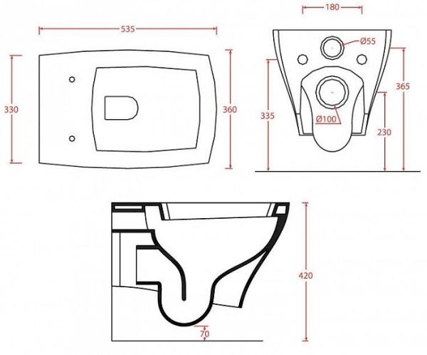 Унитаз подвесной ArtCeram Jazz JZV001 Унитаз подвесной ArtCeram Jazz JZV001