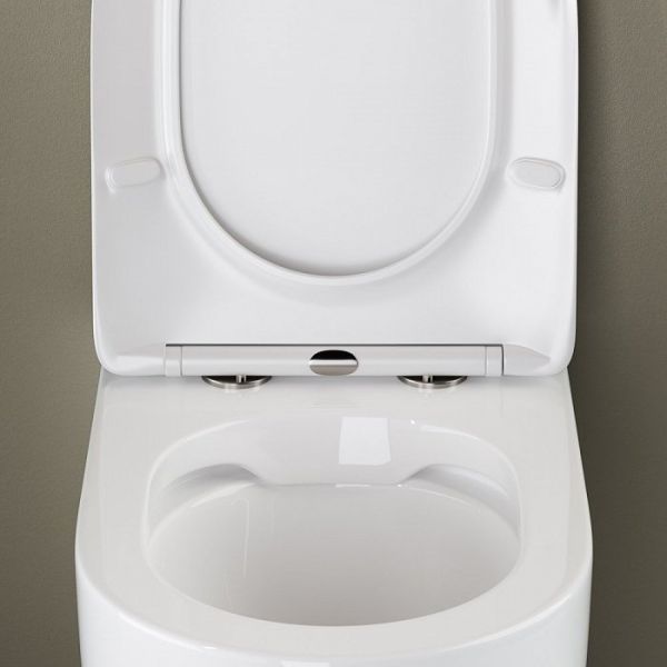 Унитаз приставной Ceramica Nova Mia Rimless CN1810 36 x 56 x 40 см безободковый с сиденьем Soft Close Унитаз приставной Ceramica Nova Mia Rimless CN1810 36 x 56 x 40 см безободковый с сиденьем Soft Close