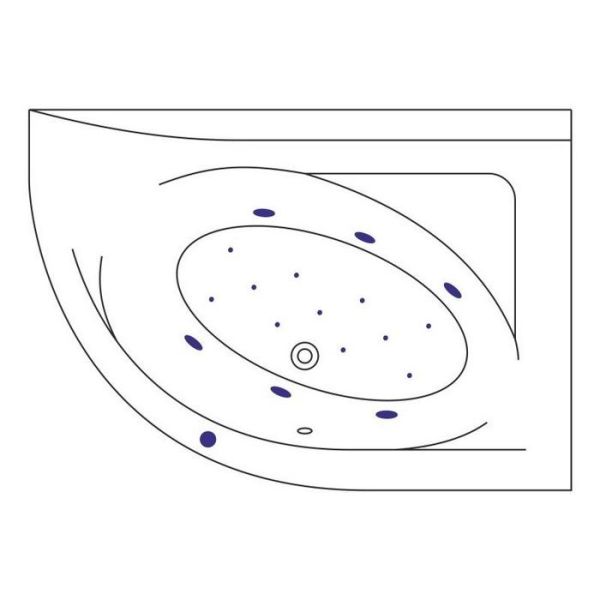 Акриловая ванна Excellent Aquarella P Relax 1500x1000 WAEX.ARP15.RELAX