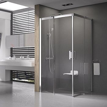 Душевой уголок Ravak Matrix MSRV4-100/100 1WVAAC00Z1 блестящий стекло прозрачное транспарент