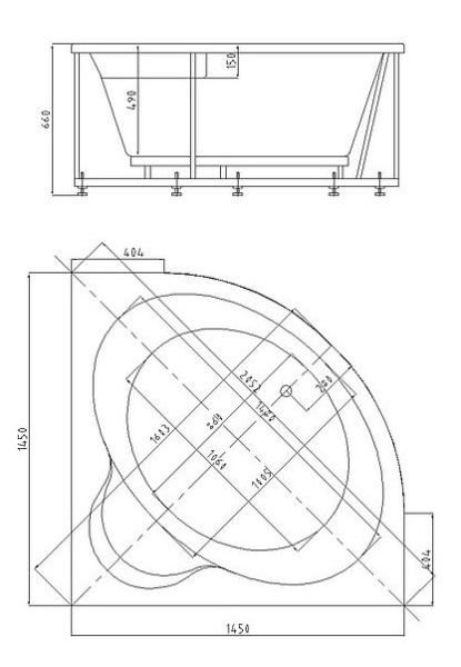 Акриловая ванна Aquatek Ума 145x145