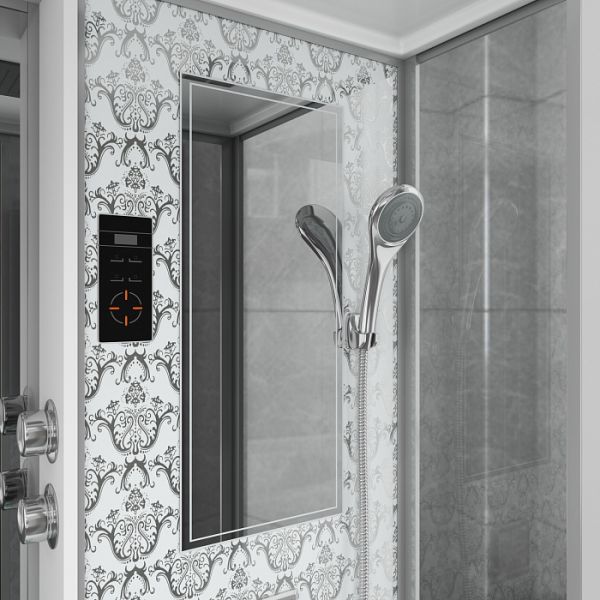 Душевая кабина Niagara Luxe NG-7713WL 120x82x215 левая с гидромассажем стекло прозрачное