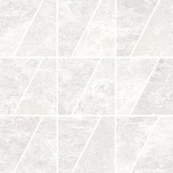 White Mosaico Trapezio 30x30