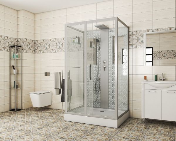 Душевая кабина Niagara Luxe NG-7711WBK 90х120х210 стекло прозрачное