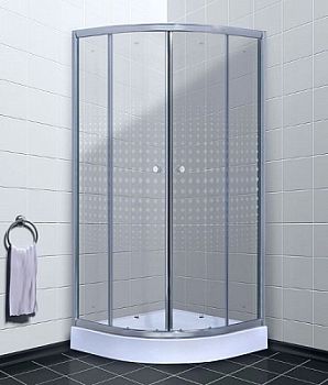 Душевой уголок Timo TL-8001 R Romb Glass стекло с узором 80x80x200 см
