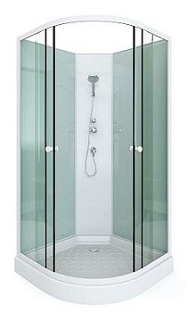 Душевая кабина Arcus Style S-01 90x90 см задние стекла белые матовые Душевая кабина Arcus Style S-01 90x90 см задние стекла белые матовые