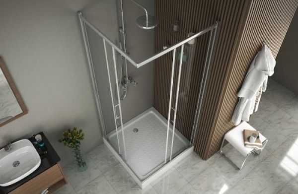 Душевой уолок 900х900х2000 мм Bravat Alfa BS090.2200A