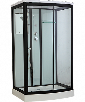 Душевая кабина Timo Standart T-6615 Black 120x90x220