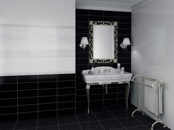 Бордюр Карандаш Бисер черный серебро 1,4х20