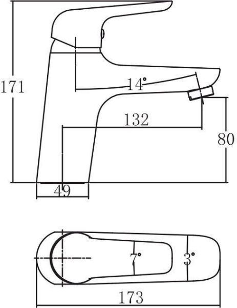 Смеситель для раковины Aquanet Pragmatic AF430-10С