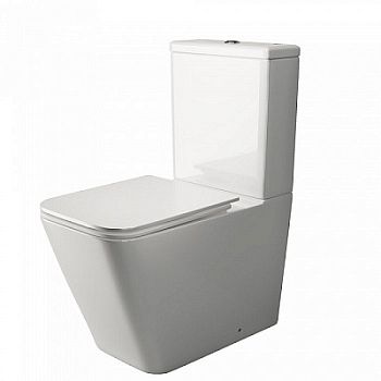 Унитаз-компакт Ceramica Nova Cubic Rimless CN1803 36 x 64 x 84 см напольный безободковый с бачком с сиденьем Soft Close