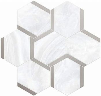 Esagona Bacchetta Bianco Platinum 30x28