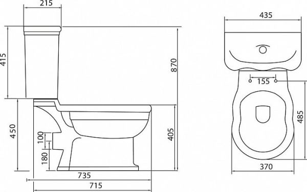 Унитаз-компакт BelBagno Boheme BB115CP Унитаз-компакт BelBagno Boheme BB115CP