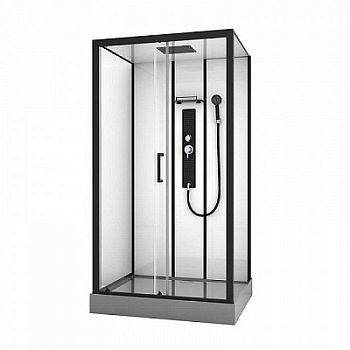 Душевая кабина Black&White Galaxy G8008 90x115 см гидромассажная