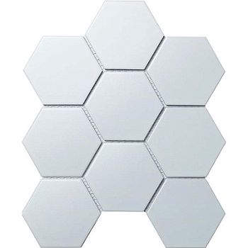 Мозаика Mosaic Hexagon Big White Matt 25.6x29.5