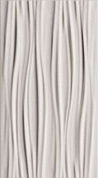 Плитка 3Д Вайт Курви Матт 30,5х56