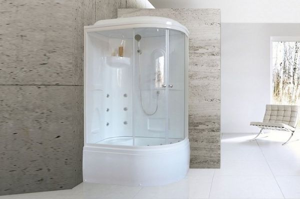 Душевая кабина Royal Bath 8120BK2-T прозрачное левая