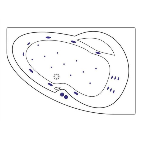 Акриловая ванна Excellent Newa P Ultra 160x95 WAEX.NEP16.ULTRA