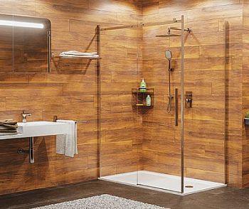 Душевой уголок с универсальной раздвижной дверью Wasserkraft Alme 15R07