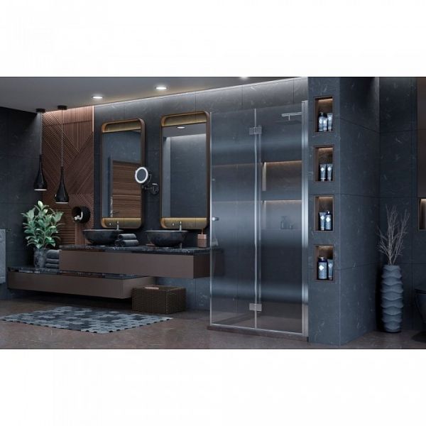 Душевой уголок Ambassador Diamond 12011109 90x90x200 профиль хром, стекло прозрачное Душевой уголок Ambassador Diamond 12011109 90x90x200 профиль хром, стекло прозрачное